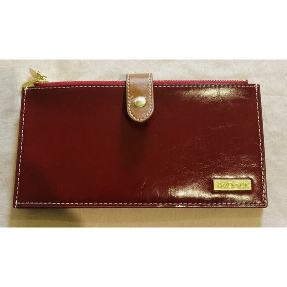 ANDOILT Womens Genuine Leather Cowhide RED Wallet RFID Blocking Bifold Design - Picture 12 of 14